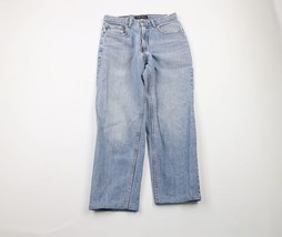 Vtg 90s Perry Ellis Mens 30x29 Thrashed Straight Leg Denim Jeans Pants Blue USA - £46.56 GBP