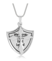 Shield Of Faith Necklace : Sterling Silver, 24K Gold, Rose Gold - £119.89 GBP