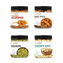 Premium Dry Fruits Combo Pack Whole Almond Cashew Raisin Anjeer/Fig - £14.21 GBP+