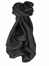 Vietnamese Silk Scarf Reversible Hoi-An Dong-Ha Black by Pashmina &amp; Silk - £27.36 GBP