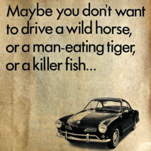1966 Volkswagen Karmann Ghia Advertisement Automobilia European Cars DWTT3 - $483.25 MXN
