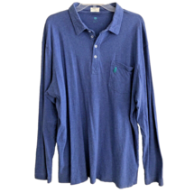 Johnnie-O Long Sleeve 4-Button Polo Mens 2XL 100% Cotton Knit West Coast... - $25.00