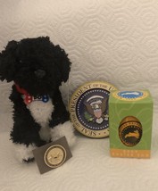 Obama 2009 Pin + White House Easter Yellow Egg + Bo Dog + Magnet Democrat =4 Pc - £24.88 GBP