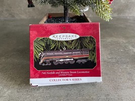 Hallmark Christmas Ornament 746 Norfolk Western Steam Locomotive 1999 Vintage  - $6.64