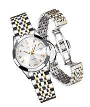 Watch Women Two Tone Stainless Steel Diamond Watches - $325.14