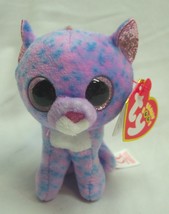 TY 2023 Beanie Boos CASSIDY THE PINK &amp; BLUE CAT 3&quot; Plush Stuffed Animal ... - $14.85