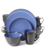 Gibson Elite Soho Lounge Round 16-Piece Dinnerware Set, Blue - $158.40 CAD