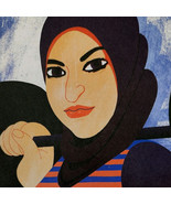 Amna Al Haddad Art Postcard Weighlifter 2018 Female Athlete Unposted E99E - $27.34 CAD