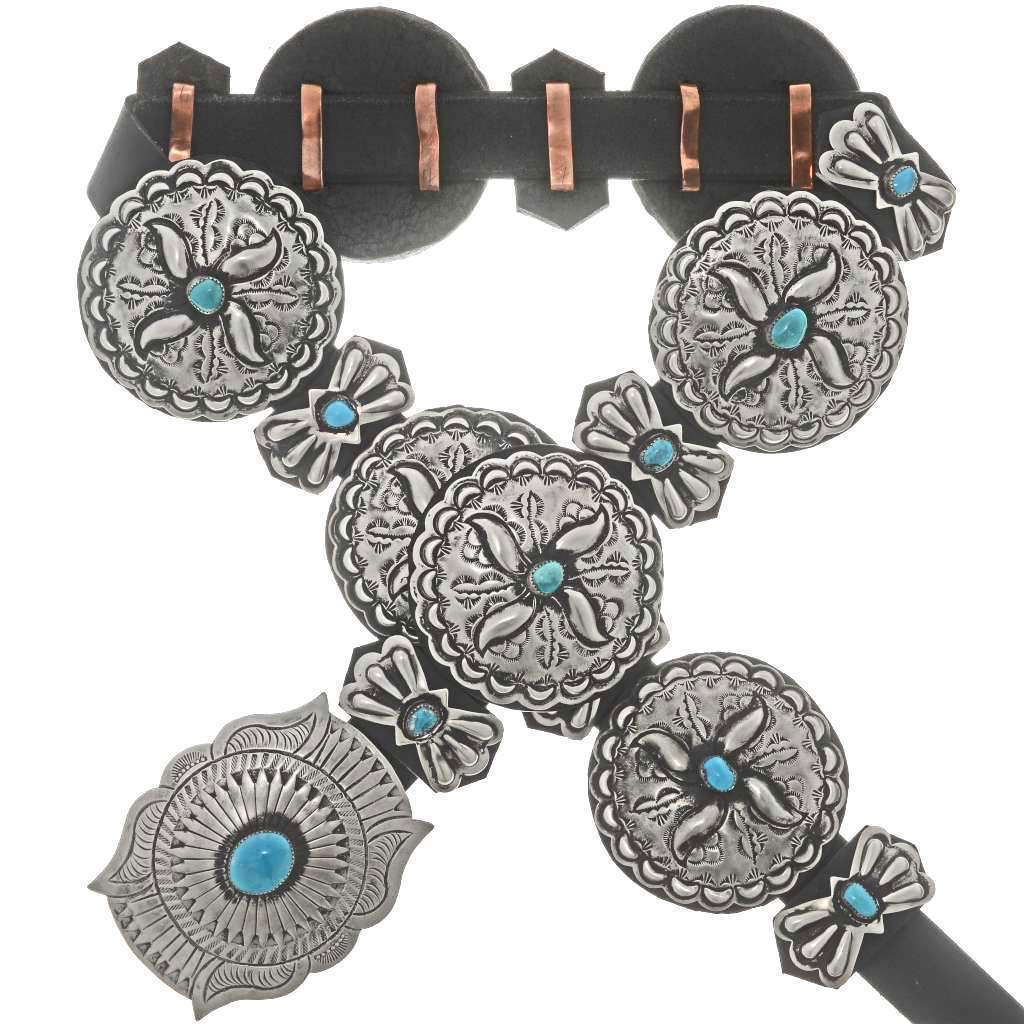 Mighty Vintage Navajo Bisbee Turquoise 'Powerful Eagle' Native American Jewelry Silver Bracelet Mighty Vintage Navajo Bisbee Turquoise 'Powerful Eagle' Native American Jewelry Silver Bracelet