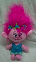 Hasbro Trolls Talking Poppy Troll 14&quot; Plush Stuffed Doll Toy - £19.70 GBP