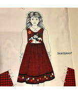Child Snowman Jumper Top &amp; hem trim Fabric Panel Size S M L Dreamspinner... - $6.72