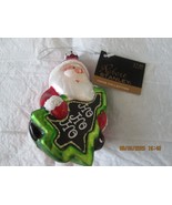 Robert Stanley Christmas Ornament Santa Cluse is Holding Tree Said HO HO HO - $20.55 CAD