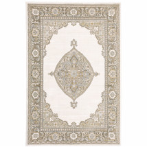 10' X 13' Beige and Ivory Oriental Power Loom Area Rug - $2,450.76 CAD