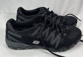 Skechers Black Leather/Suede Fashion Sneakers 22126 Women Sz 9 READ DISC... - €7,60 EUR