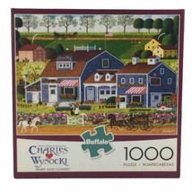 Charles Wysocki Jigsaw Puzzle 1000 piece 11454 Prairie Wind Flowers Buffalo - £6.17 GBP