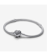 925 Sterling Silver Heart Wings Clasp Snake Chain Bracelet,Bridesmaid Gift - $35.99