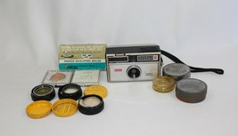 Lot of Vintage Kodak Instamatic 100 Camera &amp; Kodak Lenses Attachment Len... - £23.18 GBP