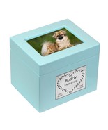 Small Pet Blue Photo Chest Urn - Free Plate - £46.89 GBP