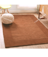 Brand New Wool Modern Design Solid Chocolate color Plain  Gabbeh rug For... - $5,581.08 MXN+