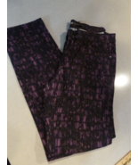 Women&#39;s Levi&#39;s Mid Rise Skinny Size 10 Medium W32 X L30 R 10 Purple Print - $37.86 CAD