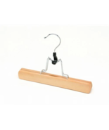 Only Hangers 9&quot; Natural &amp; Chrome Clamp Style Pant/Skirt Hanger 10PK - $433.89 MXN