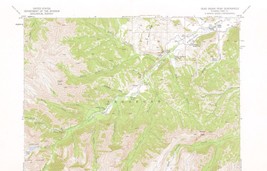 Dead Indian Peak Quadrangle Wyoming 1956 Map Vintage USGS 15 Minute Topo... - $16.89