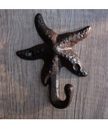 Cast Iron Rustic Starfish Sea Stars Wall Hanger Coat Jacket Towel Hook S... - £17.19 GBP