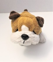 Ganz Webkinz Brown &amp; White Bulldog Plush Stuffed Animal NO CODE - $8.50