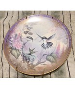 &quot;Misty Morning&quot; By Larry Martin Nature’s Little Treasures Hummingbird Plate - £19.53 GBP