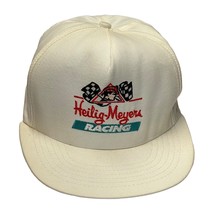 Vintage White Embroidered Nascar Heilig Meyers Racing Snapback Hat Made ... - $30.95