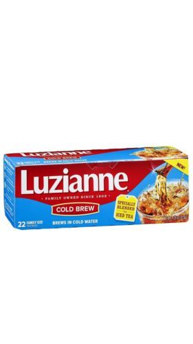 Luzianne Cold Brew Tea Bags. 22ct Pack Of 6. Great Alternative To Starbucks Cold - $44.52
