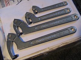 Pin Wrench Set of 4 Ranges 3/4-2, 1 1/4-3, 2-4 3/4 , 4 1/2-6-1/4 inch - £84.73 GBP