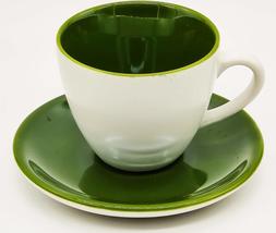 Starbucks Coffee 2005 Demi Pearlescent Cup and Saucer Green 3oz - £18.57 GBP