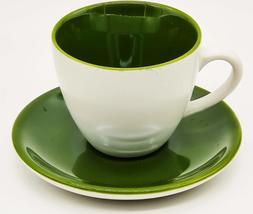 Starbucks Coffee 2005 Demi Pearlescent Cup and Saucer Green 3oz - £17.99 GBP