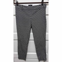 J Crew Black and White Geometric Cropped Minnie Pants Size 2 (28x25) - £19.78 GBP