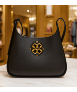 NEW Tory Burch Miller Black Convertible Small Hobo/Crossbody Bag/Shoulde... - $448.00