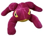  A  Mart International Plush Toy Red Frog wYellow Eyes &amp; Belly Stuffed A... - $7.03