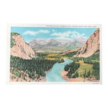 The Bow Valley Golf Course Banff National Park C1930 Color Linen Post Card - £3.98 GBP