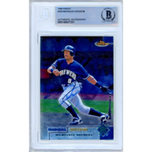 Marquis Grissom Milwaukee Brewers Auto 1999 Topps Finest #229 Signed BAS Slab - £75.91 GBP