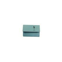 Q Connect Document Wallet Foolscap - Blue  - $35.00