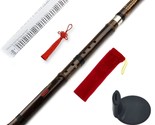 Separate Brown Vertical Bamboo Flute In G Traditional Chinese Woodwind - $35.95