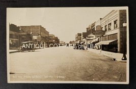 antique RPPC PHOTOGRAPH buhl id MAIN ST buhl&#39;s furniture house garage signs - £37.54 GBP