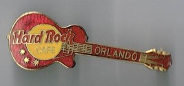 Hard Rock Cafe Orlando 1990s Red Les Paul Guitar Pin Back Mesh Gct 3LT - Hrc - $24.04