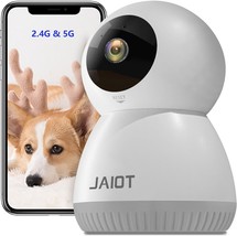 5G 2.4G Indoor Security Camera Pet Camera with Phone APP WiFi Pan Tilt Wireless  - £30.09 GBP