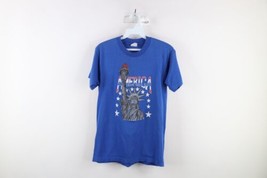 Vintage 70s Streetwear Womens M Distressed Statue of Liberty America T-Shirt USA - £31.25 GBP