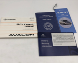 2005 Toyota Avalon Owners Manual Handbook Set OEM H02B40007 - $19.79