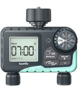 Rainpoint Garden Hose Water Timer - 2-Zone Sprinkler Timer With Rain Del... - $64.98