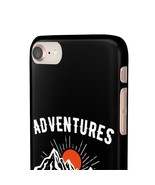 Adventure-Inspired Matte Black Snap Case for iPhone - £18.53 GBP