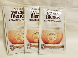 Lot Of 3 Garnier Whole Blends Repairing Masks - £7.90 GBP