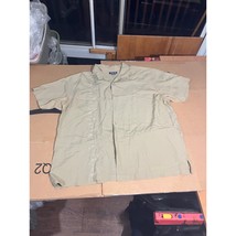 Cherokee 2XL Tan Button Down Shirt, Classic Workwear Shirt, Men&#39;s Casual... - $9.90